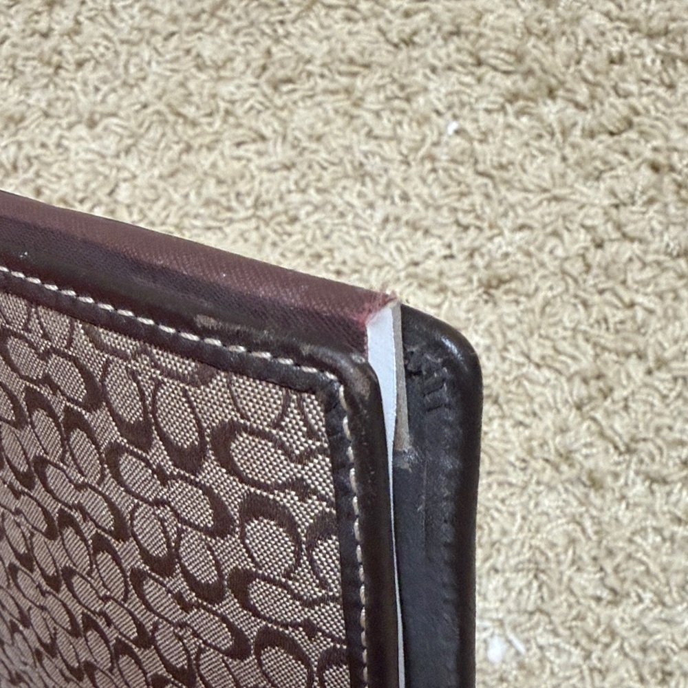 Coach Brown Signature Canvas Organizer - Picture 8 of 9